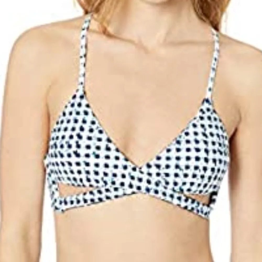 Lucky Brand On The Grid Reversible Bikini Top